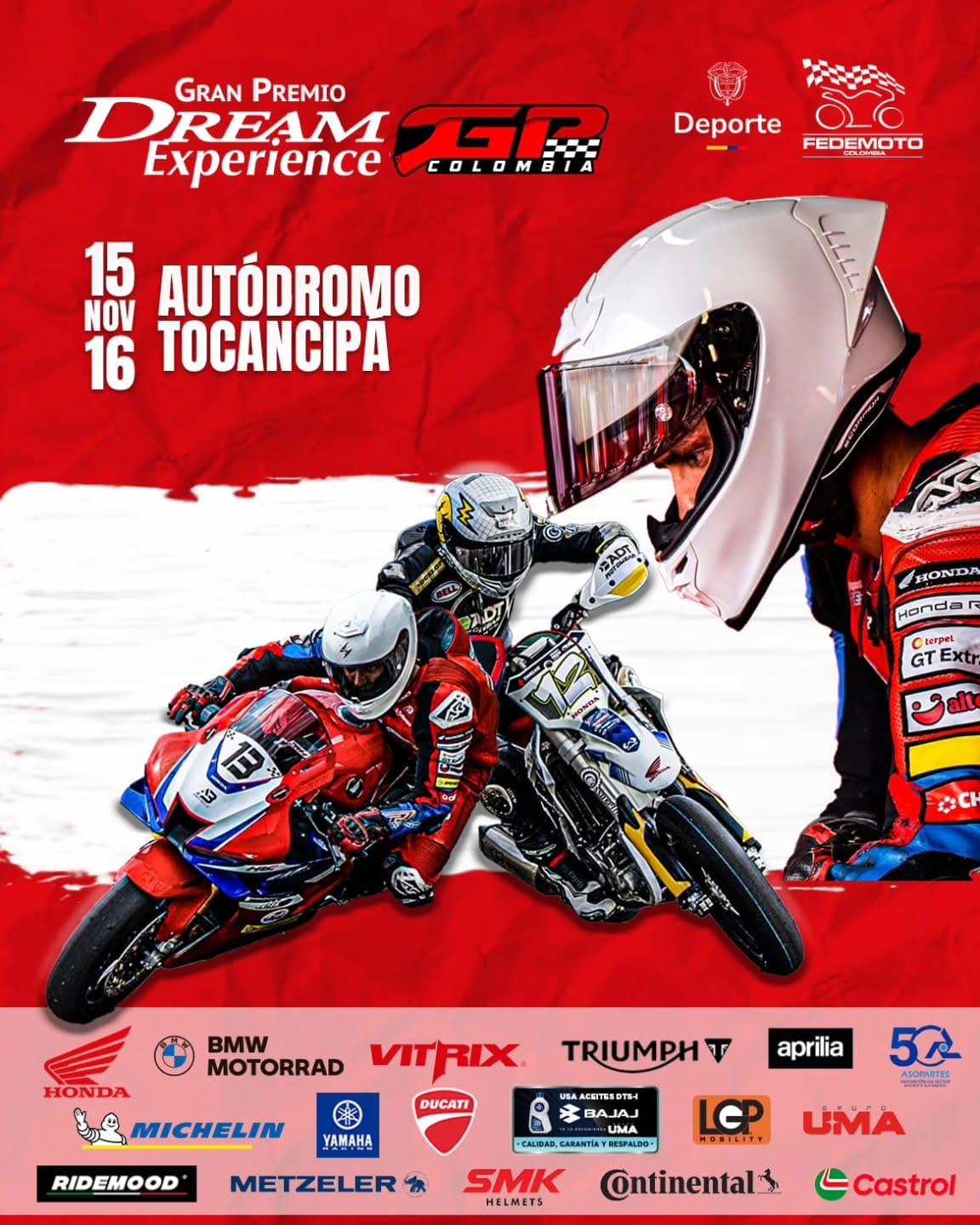 Inscripciones Tercera Válida GP Colombia 2025 - Gran Premio Dream Experience